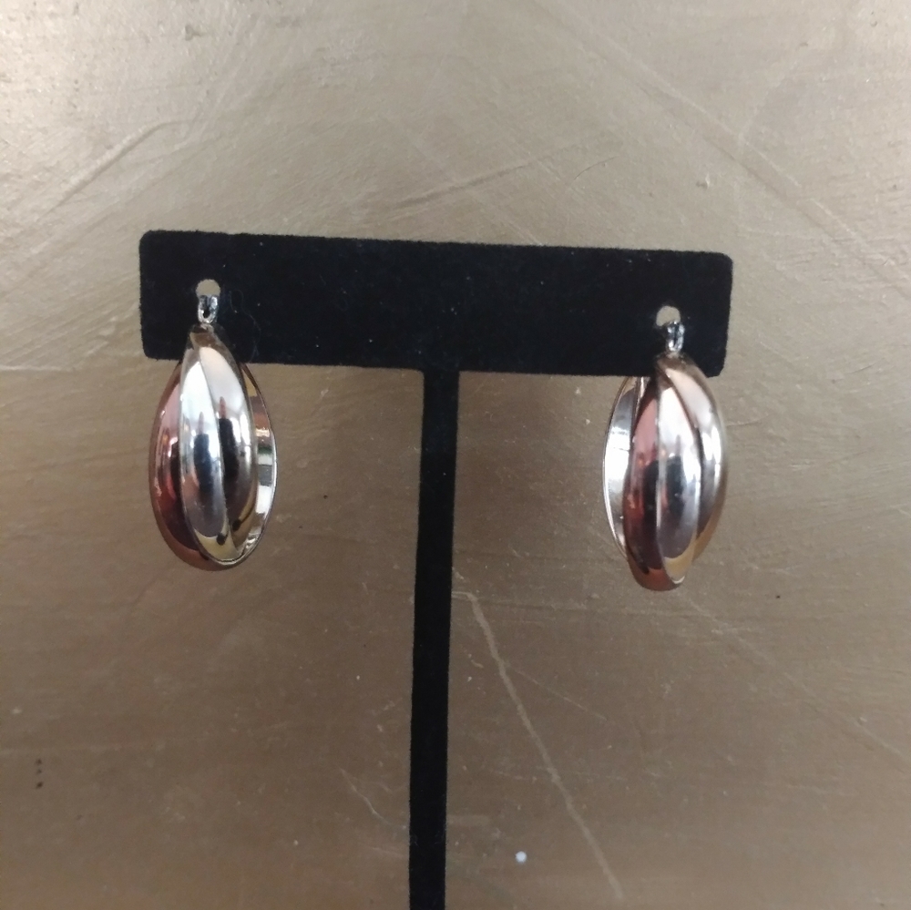Tri-Color Fashion Earrings